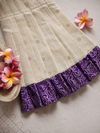 Hamsa Ivory with Violet Frock Mini