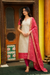 Bhargavi Ivory with Pink Kurti (Set of 2)