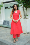 Oviya Coral Red Co - Ords ( Set of 2 )
