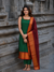 Apoorva Green Narayanpet Cotton Kurti Set ( set of 2 )