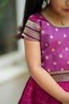 Navya Magenta Lehenga Mini (Set of 2)