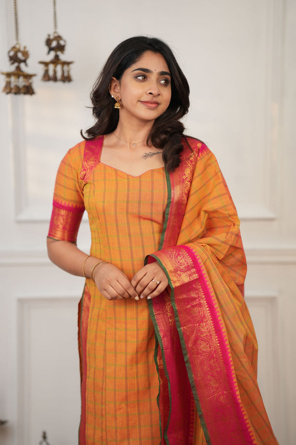 Samaira Yellow Kurti Set (Set of 2)