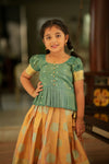 Mandana Teal Lehenga Mini (Set of 2)