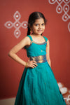 Madhuri Blue Lehenga Mini (Set of 2)