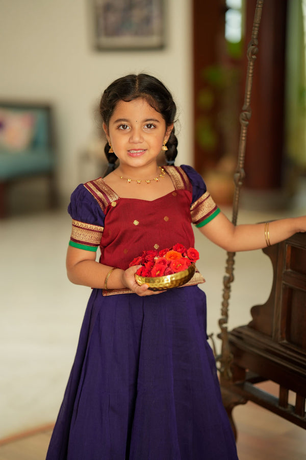 Nithila Violet Lehenga Mini (Set of 2)