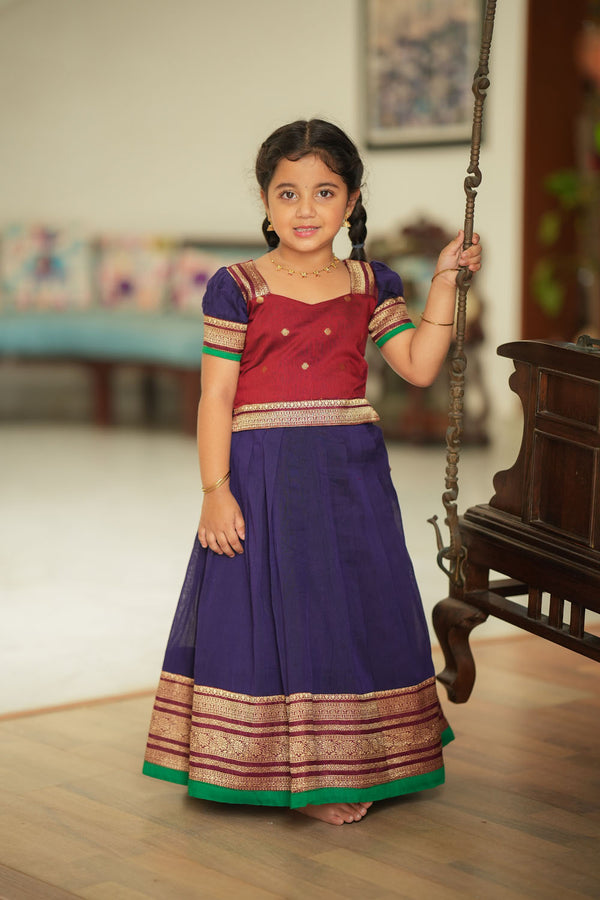 Nithila Violet Lehenga Mini (Set of 2)