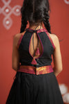 Tamizh Black Halfsaree with Lehenga Mom & Me