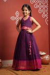 Tamizh Violet Lehenga Mini (Set of 2)