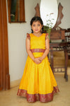 Rithanya Yellow Lehenga Mini (Set of 2)