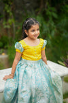 Nethra Aqua Blue Frock Mini