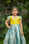 Nethra Aqua Blue Frock Mini