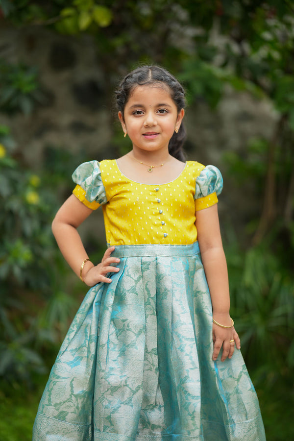 Nethra Aqua Blue Frock Mini