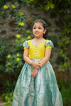 Nethra Aqua Blue Frock Mini