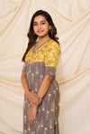GRG - Yazhini Grey and Mustard - Kurti only - S only
