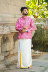 Arsh - Pink Ikat Motifs Kurta