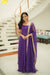 Vihana Purple Flared Kurta Set