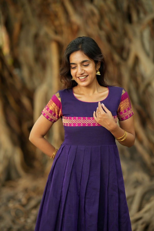 Charvi Violet Narayanpet Dress