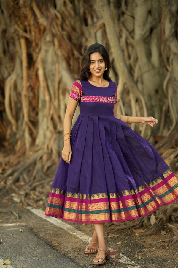 Charvi Violet Narayanpet Dress