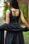 Pavni Black Anarkali Set (Set of 2)