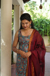Prathana Teal & Maroon Mom & Me