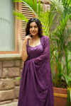 Pavni Violet Anarkali Set (Set of 2)