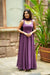 Pavni Violet Anarkali Set (Set of 2)