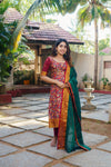Prathana Maroon & Green Mom & Me