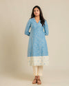 Classic Dual Handloom A-Line Kurta (PR)