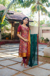 Prathana Maroon & Green Mom & Me