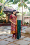 Prathana Maroon & Green Mom & Me