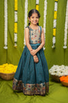 Akshara Teal Blue Lehenga Mini