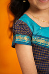 Ruhika Navy Handloom Cotton Mini