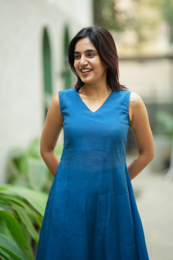 Nandhitha Teal Kurta Set ( Set of 2)