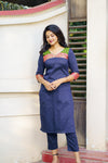 Sheetal Navy Blue Kurti set (Set of 2)