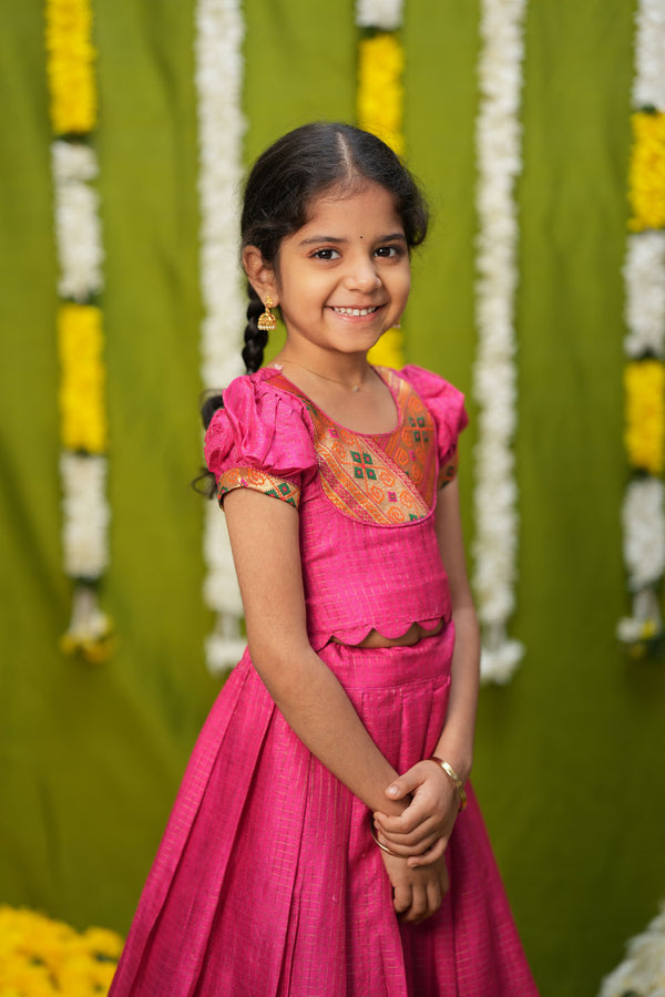 Hamsini Pink lehenga mini