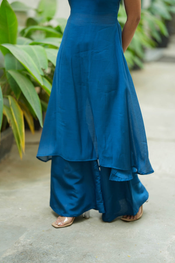 Nandhitha Teal Kurta Set ( Set of 2)