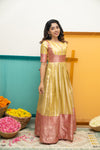 Aadhya Yellow & Pink Mom & Me