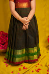 Daksha Black Checks Halfsaree& Frock Mom & Me
