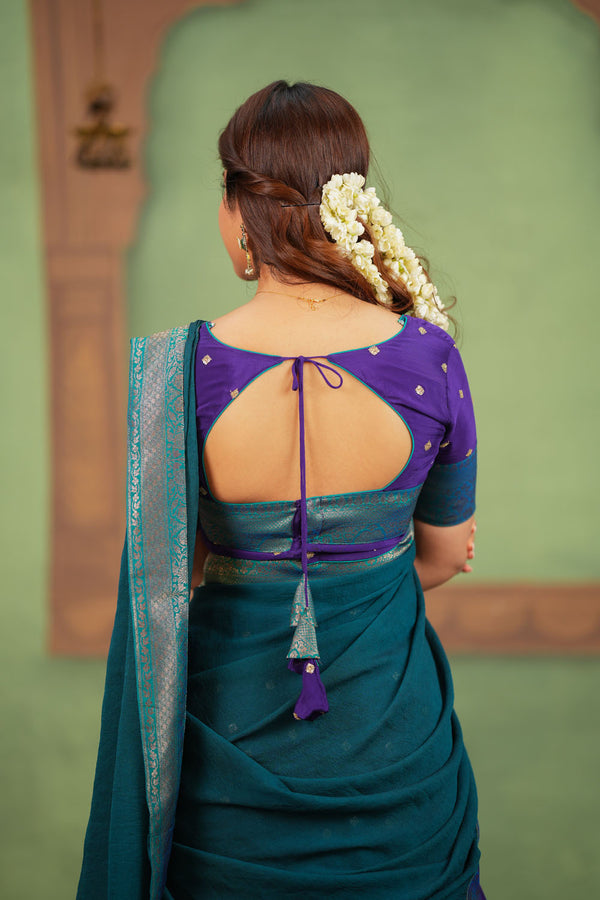 Sadhana Violet Halfsaree ( Set of 2 )