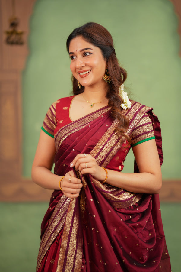 Saanvi Red Halfsaree (Set of 3)