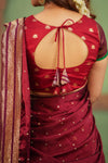 Saanvi Red Halfsaree (Set of 3)