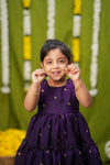 Gayathri Purple Frock Mini