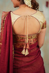 Iniya Gold with Maroon Halfsaree (Set of 3)