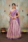 Manju Lavender Halfsaree (Set of 3)