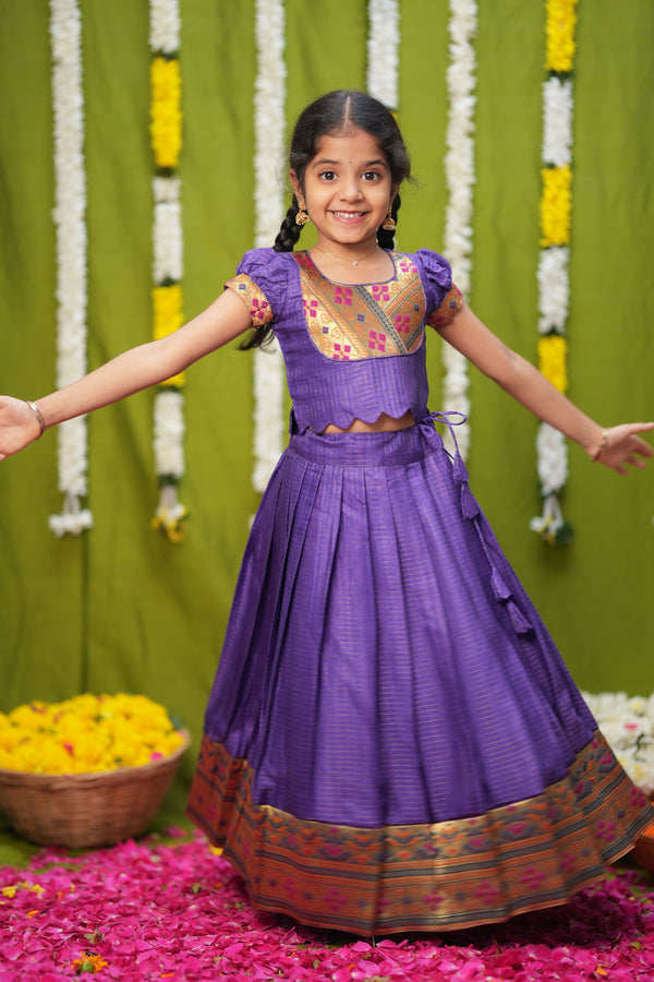 Hamsini Violet lehenga mini