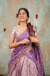 Manju Lavender Halfsaree (Set of 3)