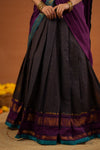 IMD - Ruhika Navy Handwoven Half Saree Set