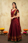 Riddhi Maroon Halfsaree (Set of 3 )