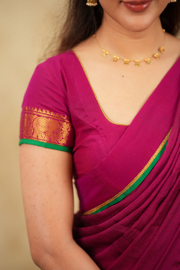 Riddhi Magenta Halfsaree (Set of 3 )