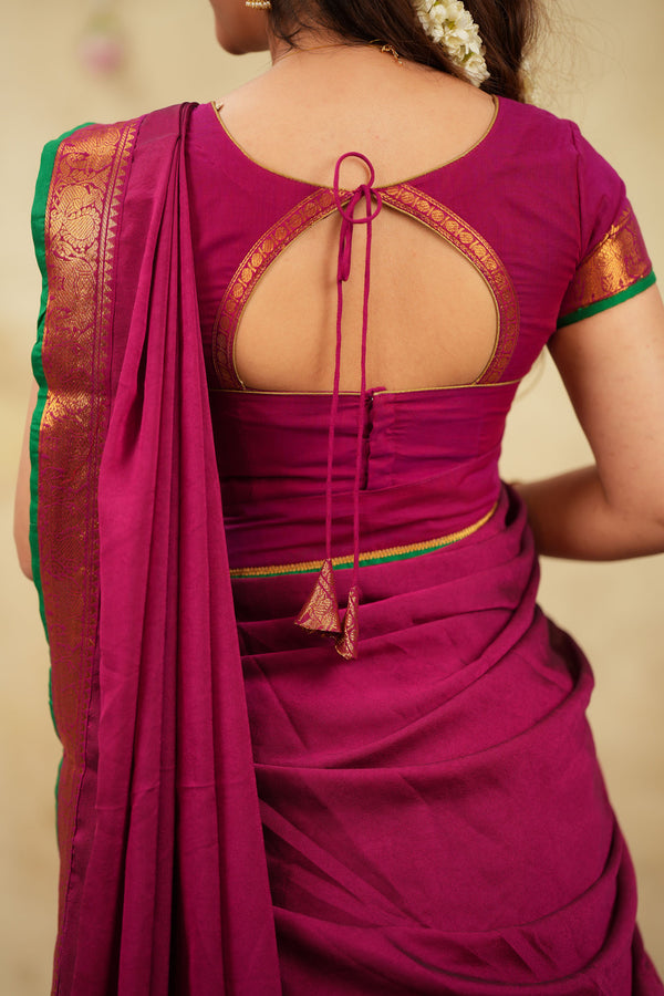 Riddhi Magenta Halfsaree (Set of 3 )